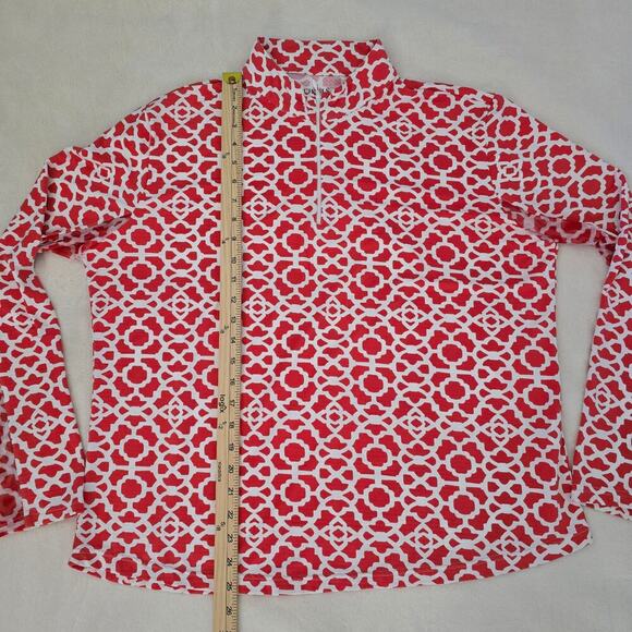 ICIKULS Women’s Polo Mesh Long Sleeve Top XXL 1/4 Zip Golf Tennis UPF50 Resort - Picture 3 of 7